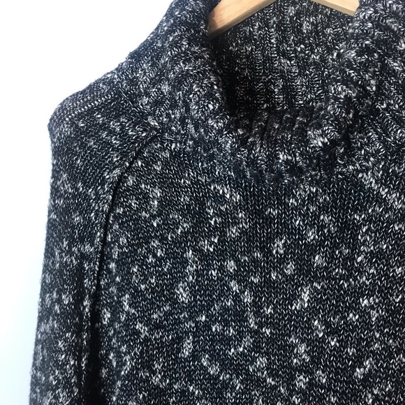 LUCKY BRAND Trapeze Marled Knit Sweater Black XL - Picture 8 of 8
